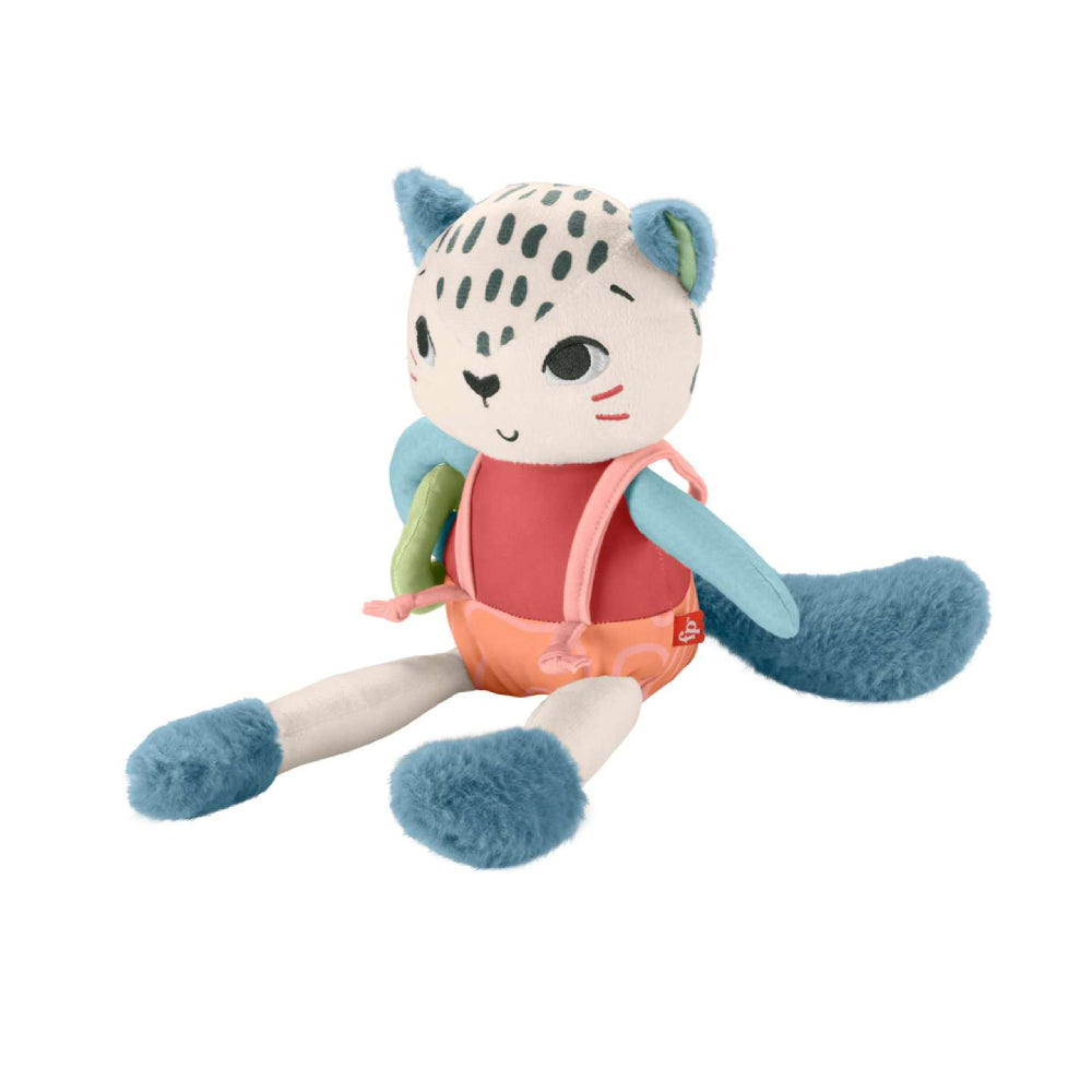 Peluche de leopardo de las nieves de 13" de Fisher-Price Spotting Fun - Multicolor