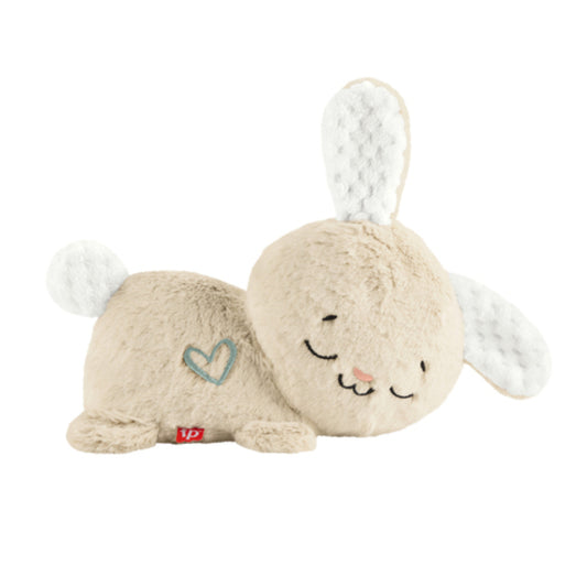 Peluche de conejito Fisher-Price Soothe and Settle de 8,3" - Beige/blanco