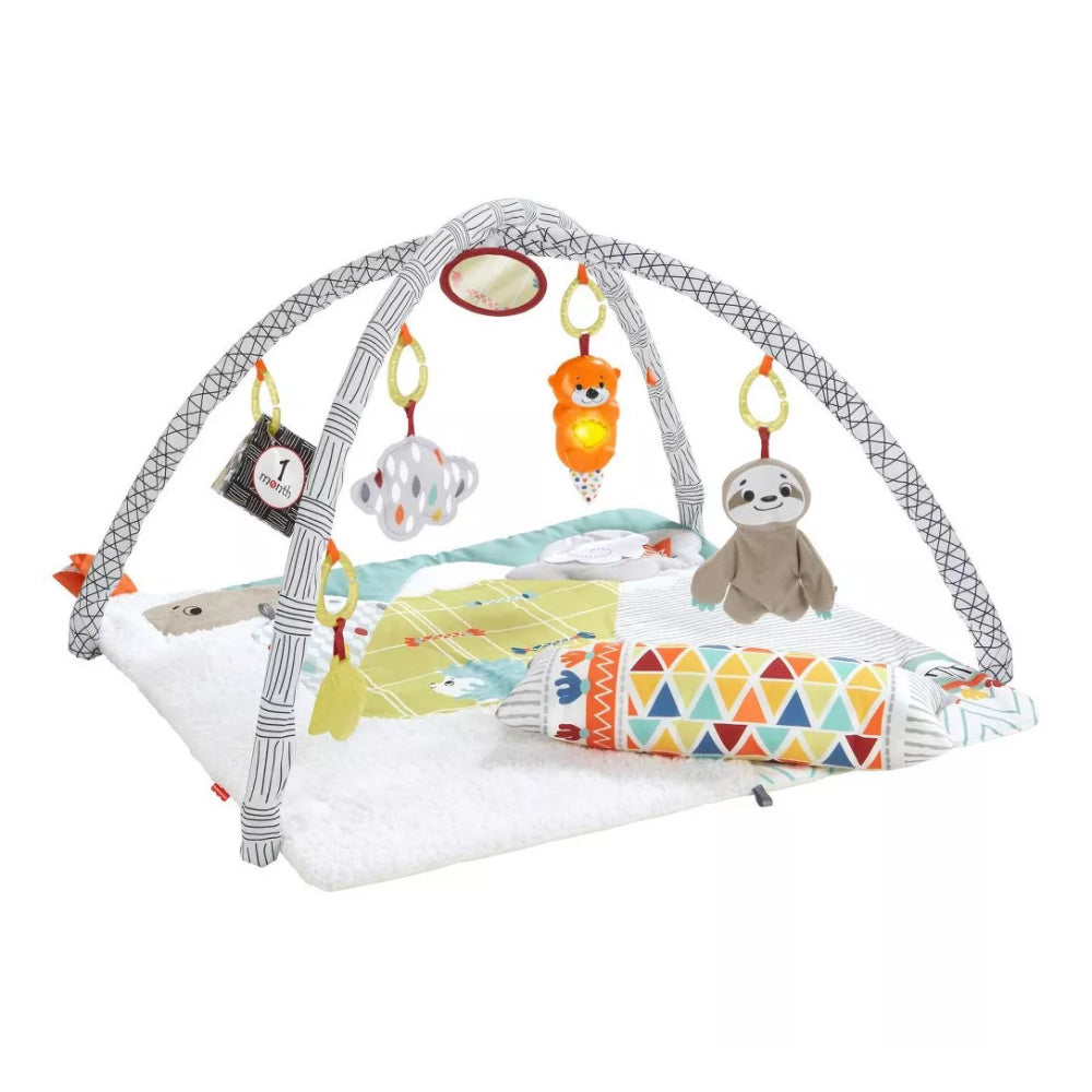Fisher-Price Perfect Sense Deluxe Gym Baby Playmat with 6 Removable Activity Toys