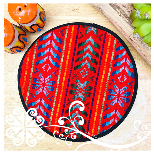 Guelaguetza 10" Cambray Tortillero - Red