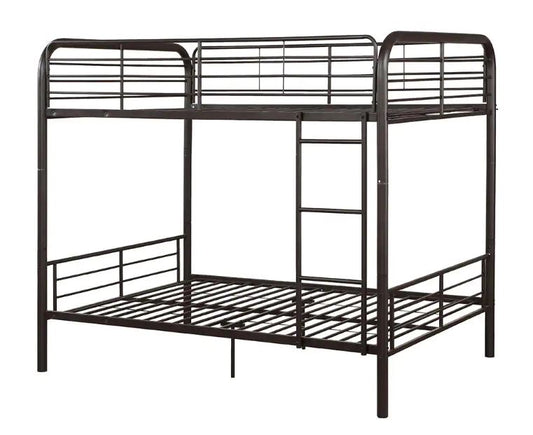 Jose Metal Full Bunk Bed in Dark Brown by Acme Furniture