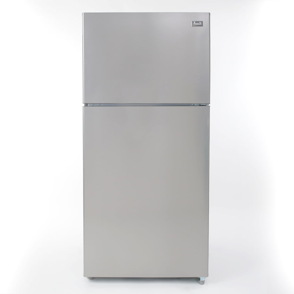 Avanti FF18D3S4 18 cu.ft. Freestanding, Top Freezer Refrigerator - Stainless Steel