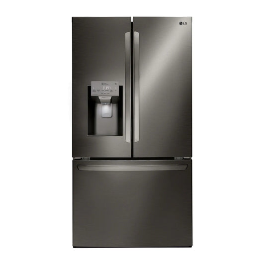 LG LFXS26973D 26 . Smart WiFi Enabled French Door Refrigerator - Black Stainless Steel - Curacao