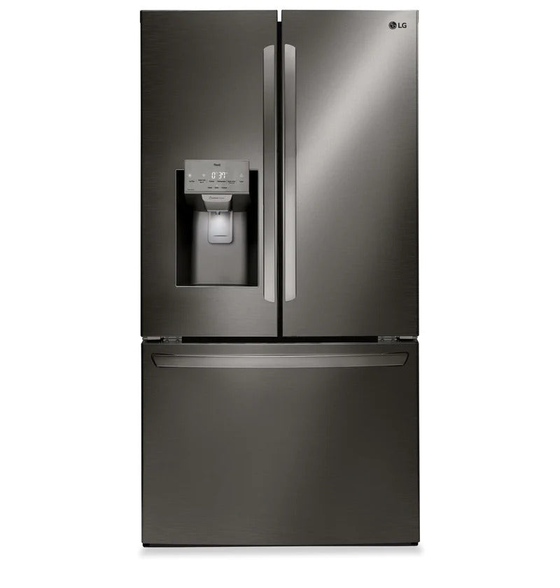 LG - LRFS28XBD 28 cu ft. 3-Door French Door Refrigerator with ThinQ Technology