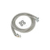 GE WX14X10011 6ft Universal Washer Hose with 90 ÌŠ Elbow (Set of 2) - Stainless Steel - Curacao