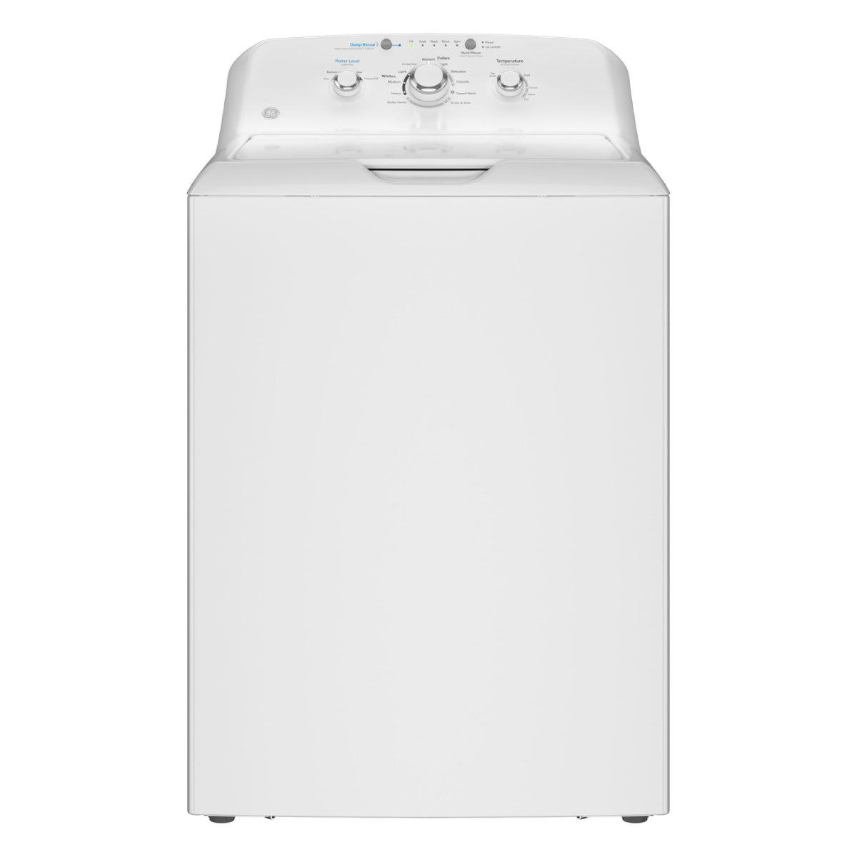 Lavadora de carga superior GE GTW325ASWWW de 4,0 pies cúbicos con control de nivel de agua, color blanco