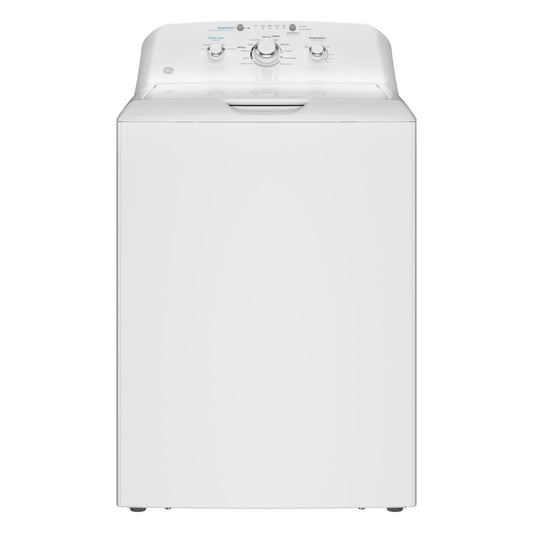 Lavadora de carga superior GE GTW325ASWWW de 4,0 pies cúbicos con control de nivel de agua, color blanco