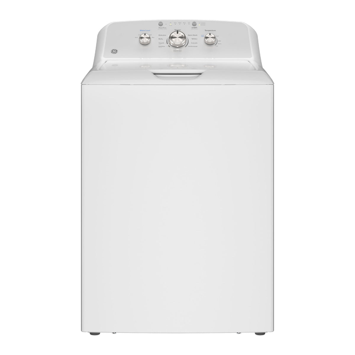 Lavadora de carga superior GE GTW385ASWWS de 4,3 pies cúbicos con tecnología Cold Plus, color blanco