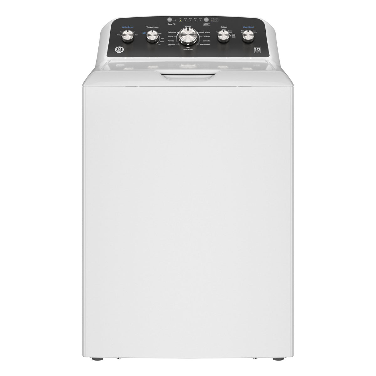 Lavadora de carga superior GE GTW485ASWWB de 4,5 pies cúbicos con potencia de lavado, color blanco