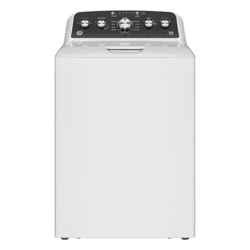 Lavadora de carga superior GE GTW485ASWWB de 4,5 pies cúbicos con potencia de lavado, color blanco