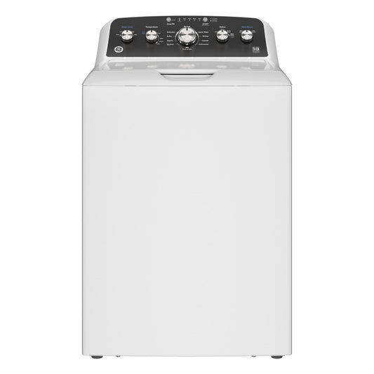 Lavadora de carga superior GE GTW485ASWWB de 4,5 pies cúbicos con potencia de lavado, color blanco