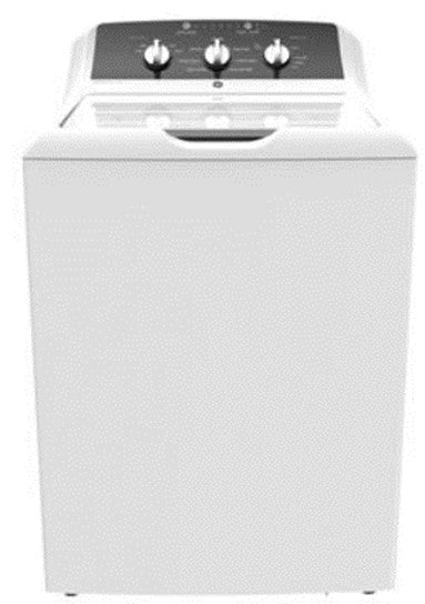 Lavadora de carga superior GE GTW525ACPWB de 4,2 pies cúbicos con canasta de acero inoxidable, color blanco