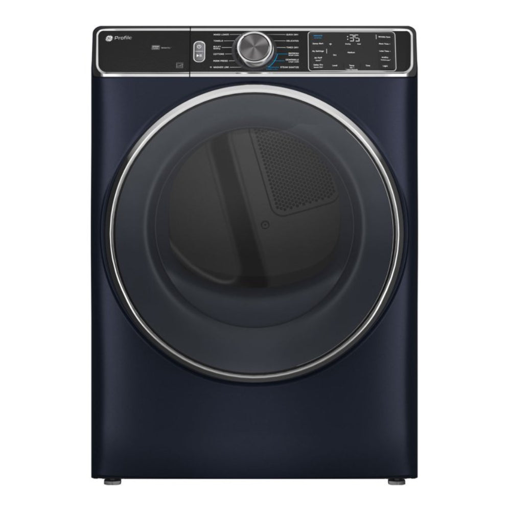 GE Profile PFD87ESPVRS 7.8 cu. ft. Smart Front Load Electric Dryer with Steam and Sanitize Cycle - Sapphire Blue