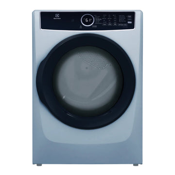 Secadora eléctrica de carga frontal con ventilación Electrolux ELFE7437AG de 8,0 pies cúbicos, apilable, con vapor y renovación instantánea, azul glaciar