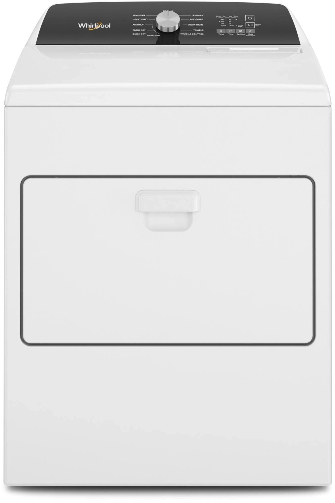 Whirlpool WED5010LW 7 cu. ft. Top Load Electric Moisture Sensing Dryer - White, ENERGY STAR certified