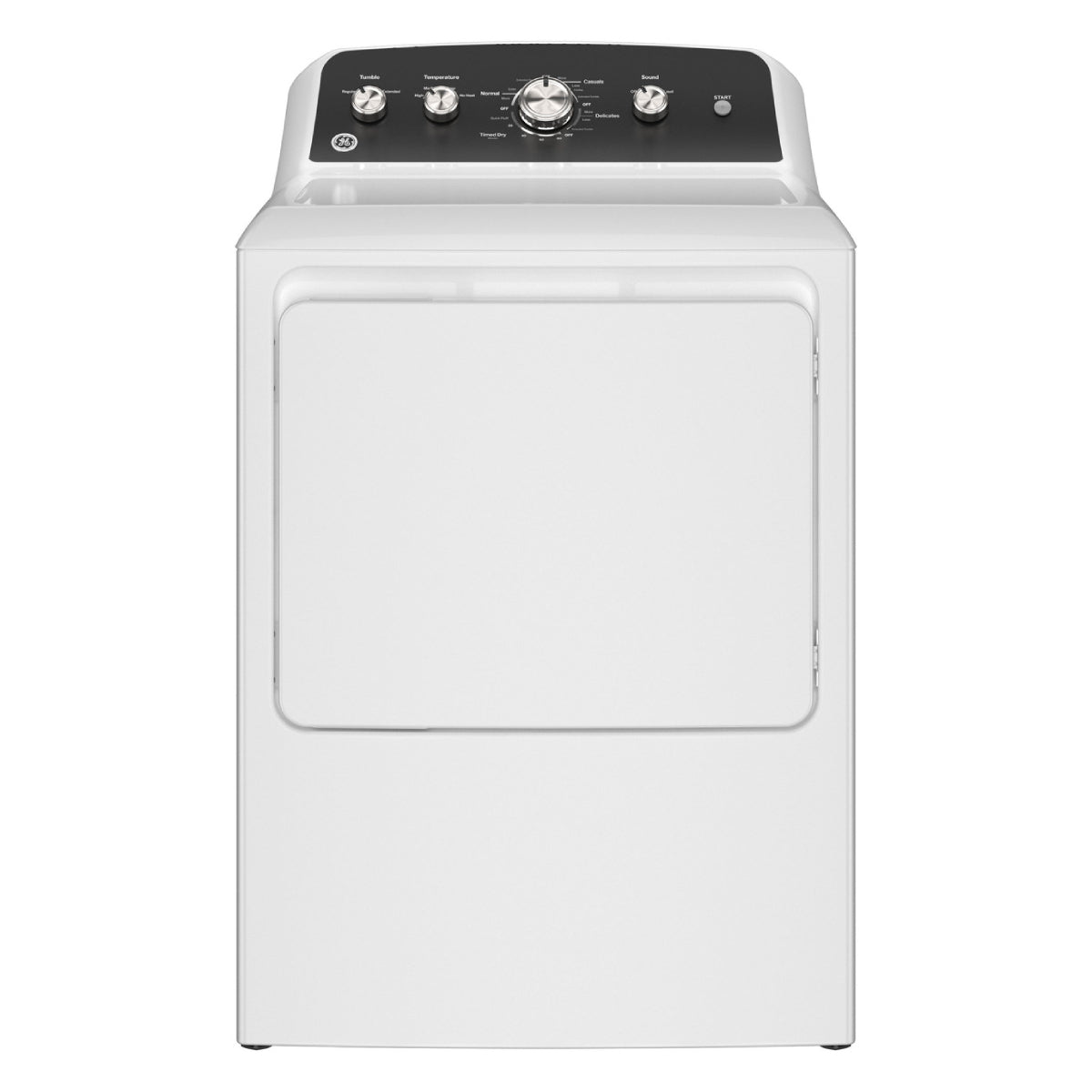 GE GTD48EASWWB 7.2 cu. ft. Top Load Electric Dryer with Up To 120 ft. Venting - White