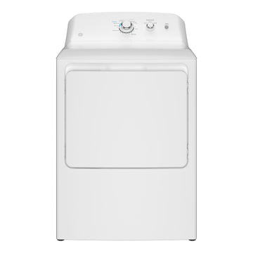 GE GTX33EASKWW 6.2 cu. ft. Front Load Electric Dryer with Up To 120 ft. Venting - White