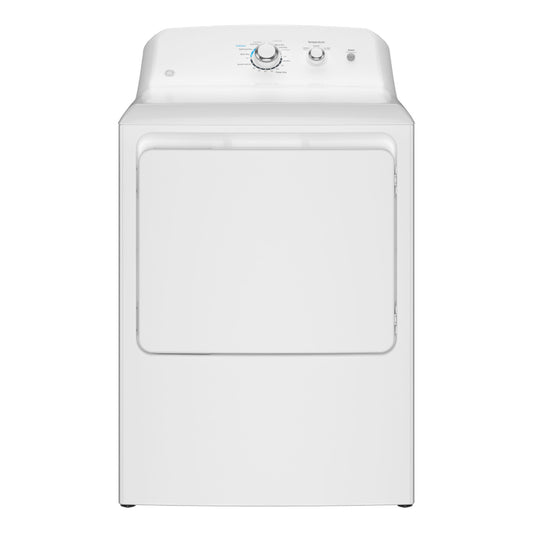 GE GTX33EASKWW 6.2 cu. ft. Top Load Electric Dryer with Up To 120 ft. Venting - White