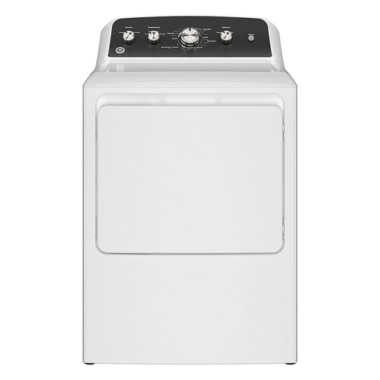 Secadora a gas GE ETD48GASWWB de 7,2 pies cúbicos con panel en español, color blanco