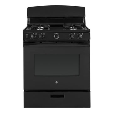 GE 5.0 Cu. Ft. Freestanding Single Oven Gas Range - Black