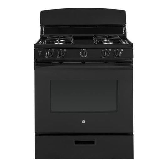 GE 4.8 cu. ft. Gas Range, Black