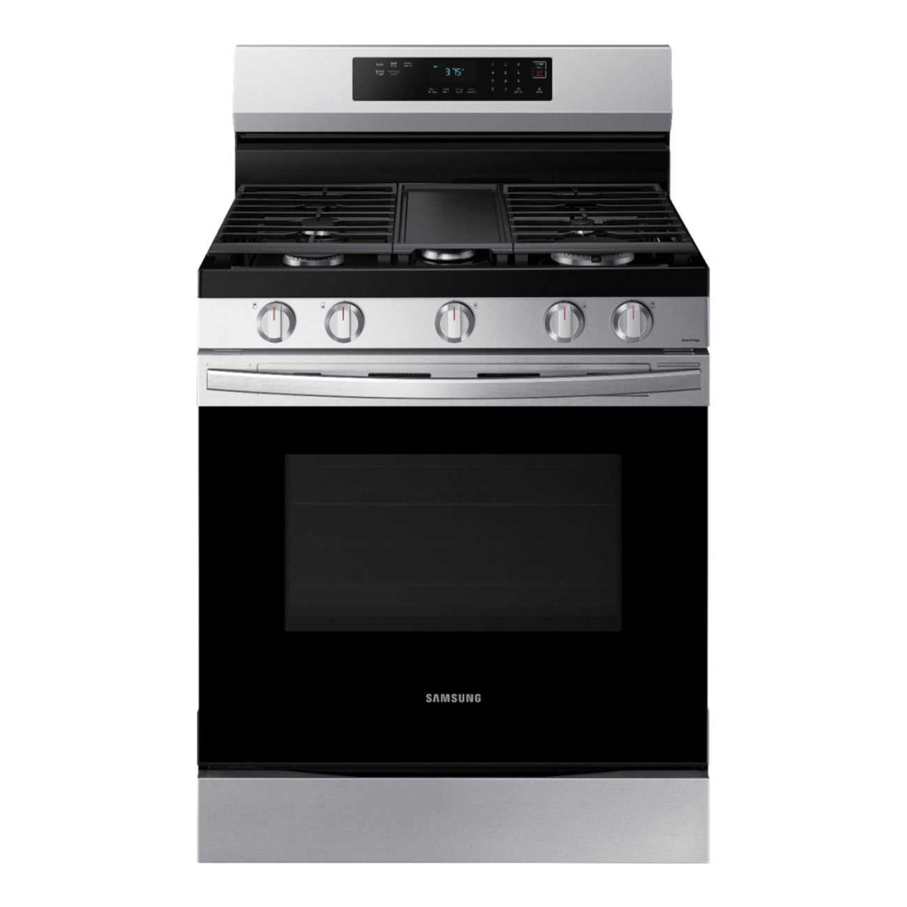 Samsung NX60A6311SS 6.0 cu. ft. Freestanding Gas Range with 18K BTU Dual Power Burner & Self Clean - Stainless Steel