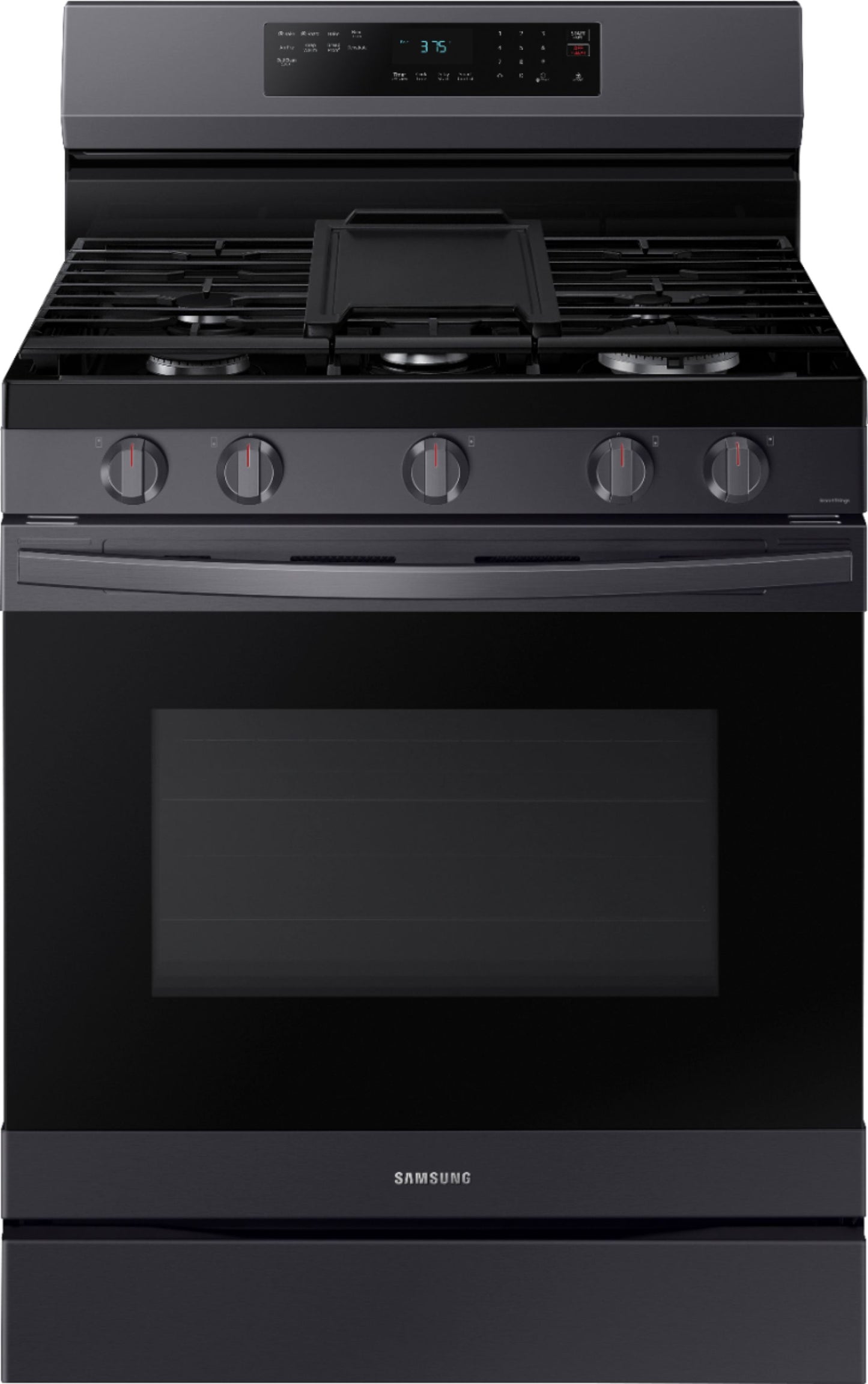 Samsung NX60A6511SG 6.0 cu. ft. Smart Freestanding Gas Range with No-Preheat Air Fry & Convection - Black Stainless Steel