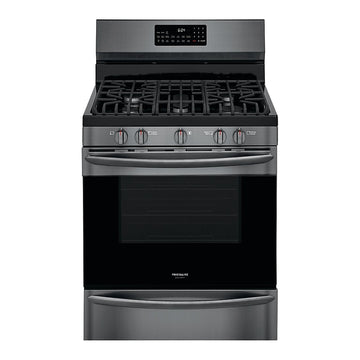 Frigidaire Gallery GCRG3060AD 5.0 cu. ft. Freestanding Gas Range with Air Fry - Black Stainless Steel