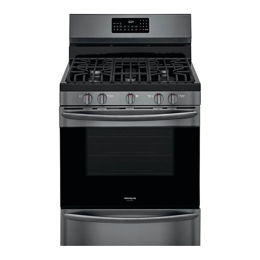 Frigidaire Gallery GCRG3060AD 5.0 cu. ft. Freestanding Gas Range with Air Fry - Black Stainless Steel