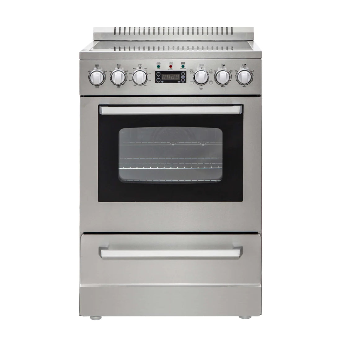 Cocina eléctrica Avanti Elite Series de 24", acero inoxidable