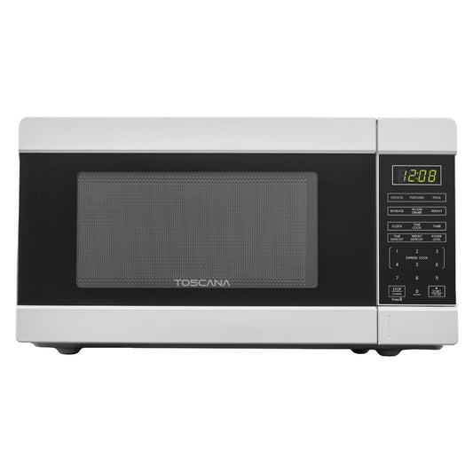 Toscana TCCMWP11WE1 1.1 cu.ft. 1000-Watt Countertop Microwave Oven - White/Black