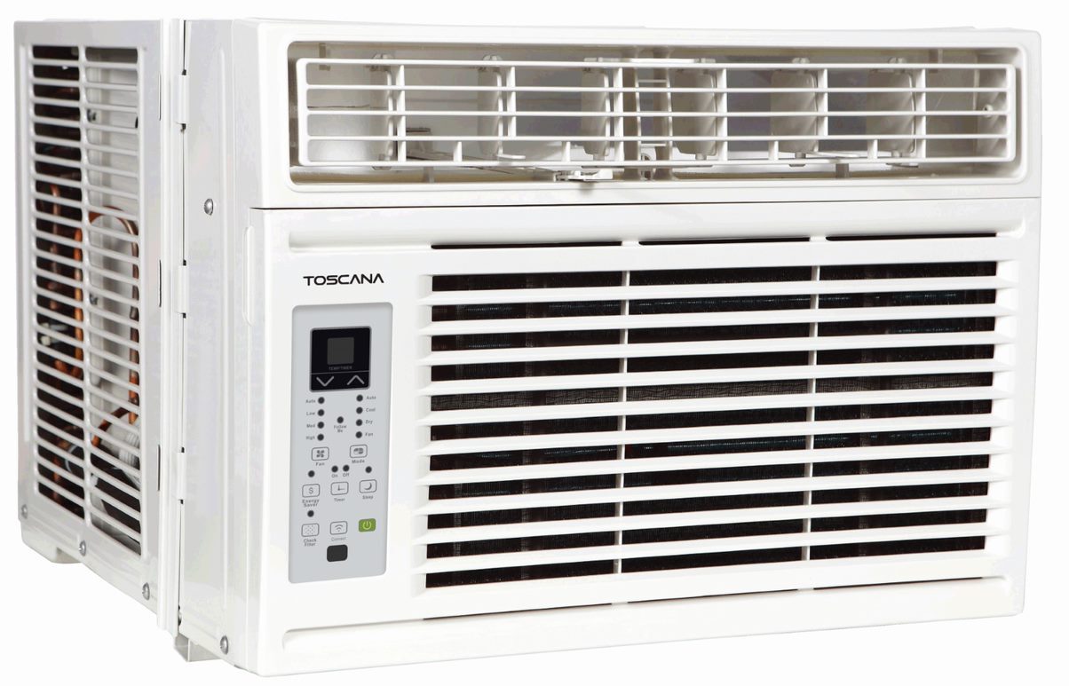 Aire acondicionado de ventana Toscana 112CRN8BCK4N de 12 000 BTU, color blanco