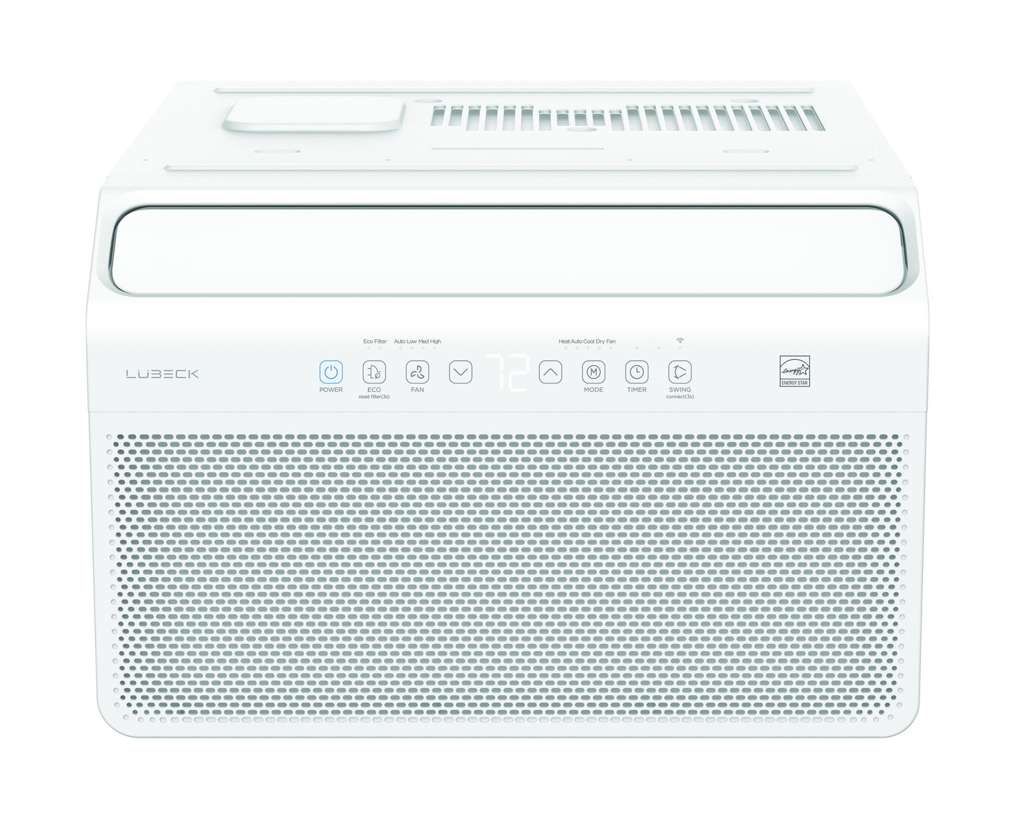 Aire acondicionado de ventana Lubeck B12HRFN8BCL0 de 12 000 BTU, color blanco