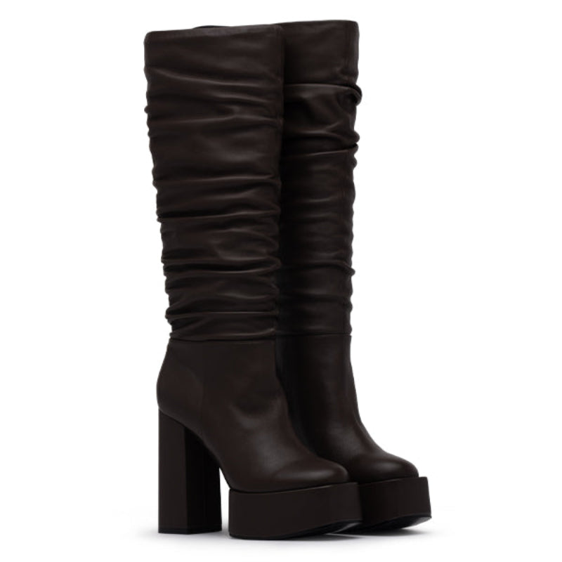 Botas Rosela para mujer de D'Amelio (talla 6,5) - Marrón oscuro