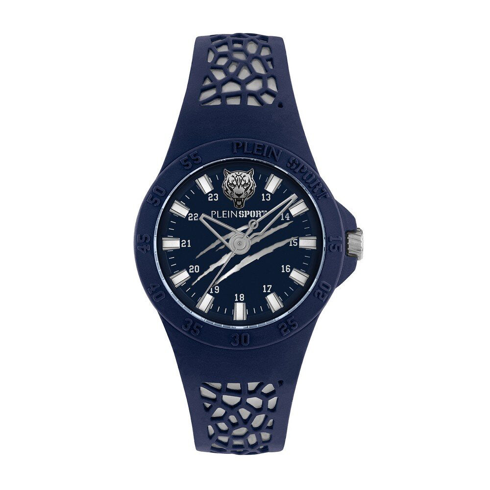 Reloj de cuarzo para hombre Plein Sport Thunderstorm de 40 mm con correa azul