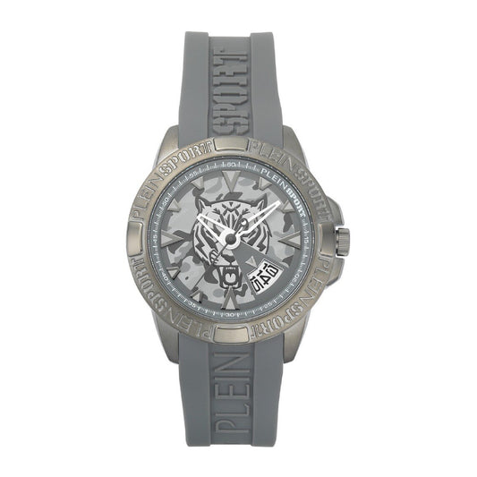 Plein Sport Touchdown Men's 44mm Quartz Strap Watch - Gray