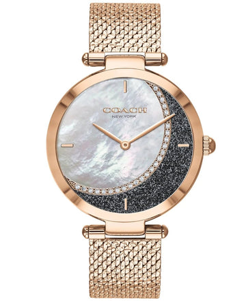 Reloj de pulsera Park en tono oro rosa para mujer de 34 mm