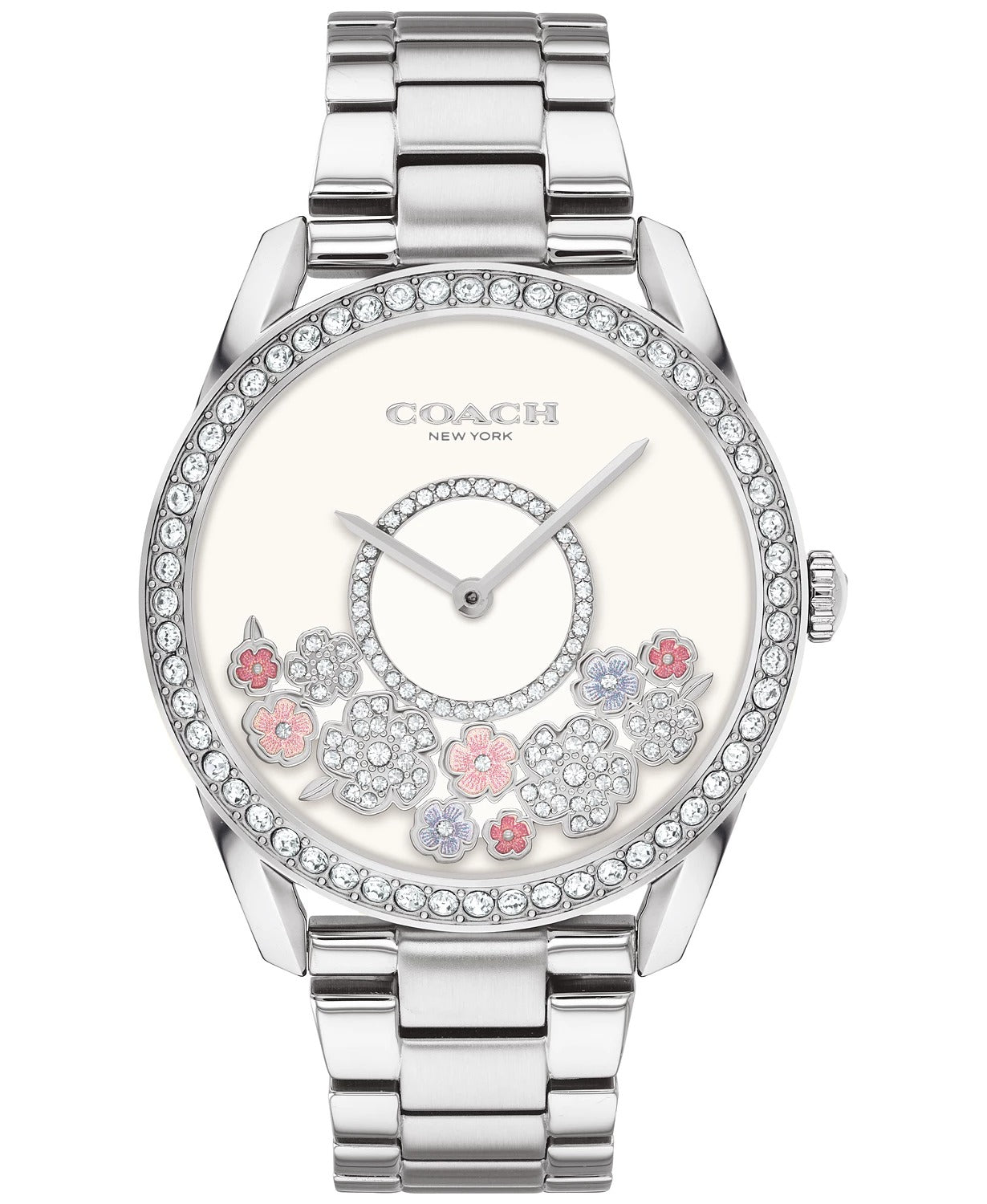 Reloj Coach Preston Crystal de acero inoxidable de 36 mm