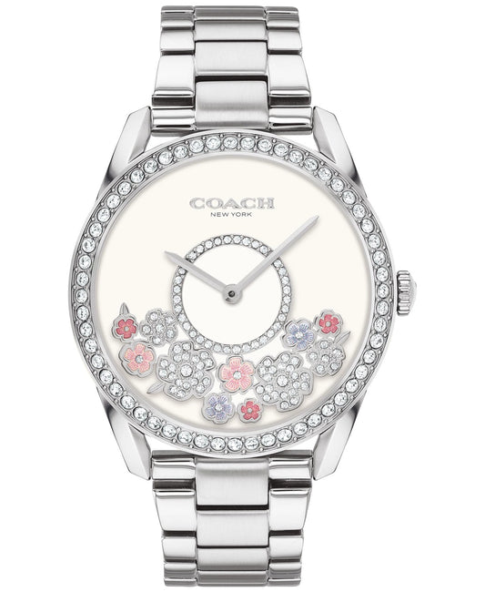 Reloj Coach Preston Crystal de acero inoxidable de 36 mm