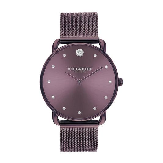 Reloj de pulsera de cuarzo Coach Elliot para mujer de 36 mm, morado