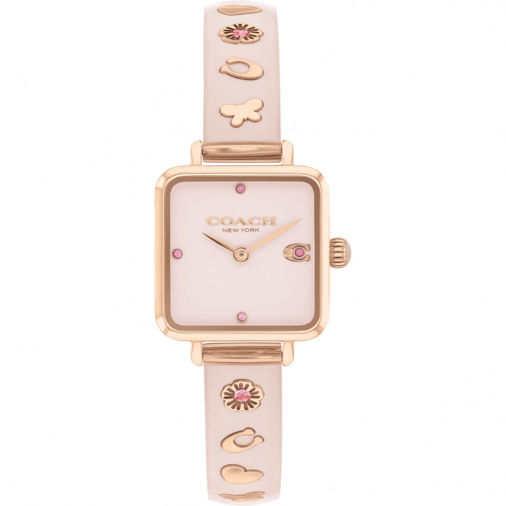 Reloj de pulsera para mujer Coach Cass de 22 mm en oro rosa