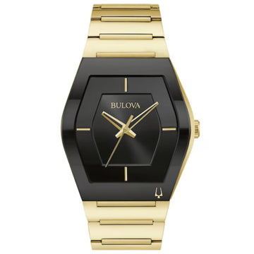 Bulova Gemini Modern Men's 40mm Stainless Steel Bracelet Watch - Black Dial