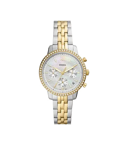 Fossil Neutra Women's 36mm Chronograph Bracelet Watch - Gold/Silver