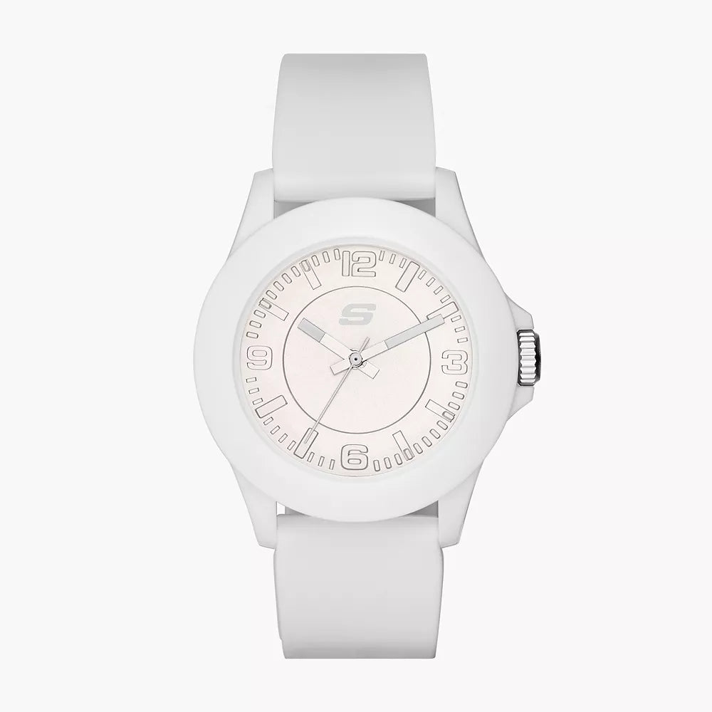 Skechers Rosencrans Men's 40mm Analog Strap Watch - White