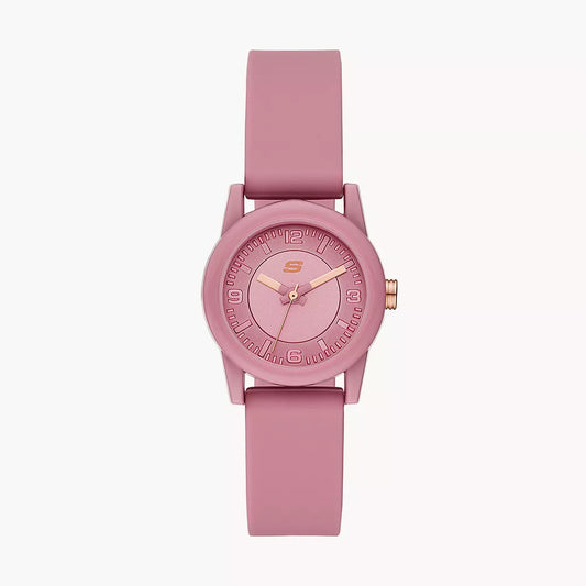 Reloj analógico Skechers Rosencrans para mujer, correa de 30 mm, color rosa