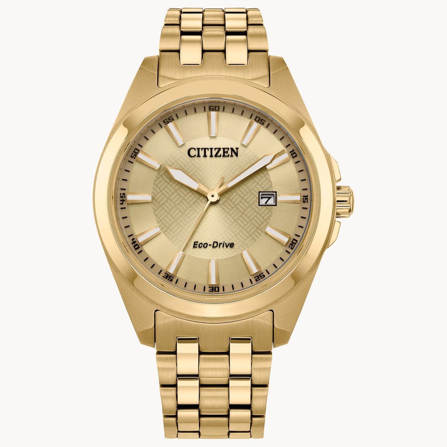 Reloj Citizen Peyten Eco-Drive de 41 mm con pulsera de acero inoxidable para hombre, dorado