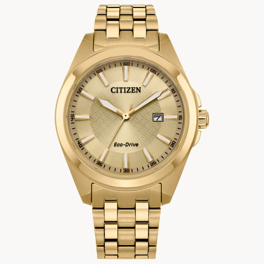 Reloj Citizen Peyten Eco-Drive de 41 mm con pulsera de acero inoxidable para hombre, dorado