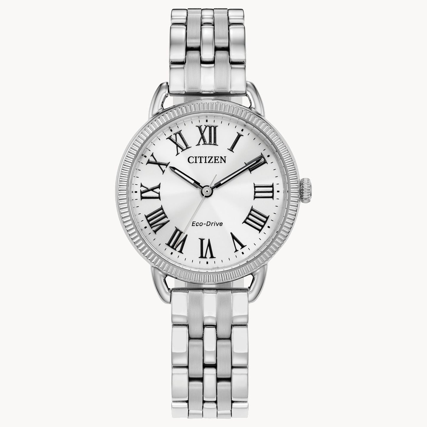 Reloj Citizen Classic Coin Edge Eco Drive de acero inoxidable para mujer de 29 mm - Plateado