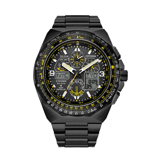 Reloj Citizen Promaster Sailhawk Eco Drive de 46 mm para hombre con pulsera de acero inoxidable - Negro