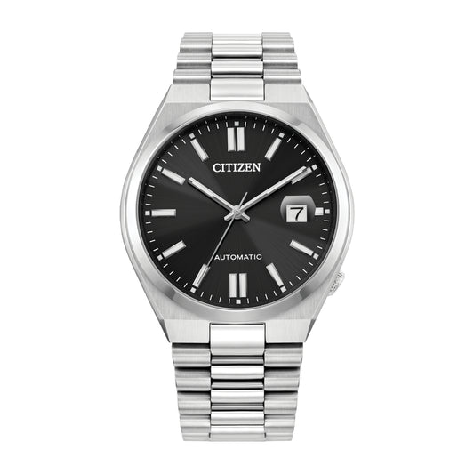 Citizen Tsuyosa Automatic Men's 40mm Silver Bracelet Watch - Black Dial